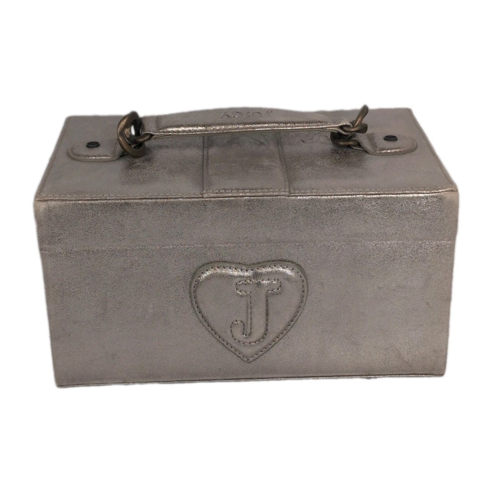 Juicy Couture Gold Soft Train Case Jewelry Box W/ Insert Storage Vintage